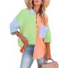 Z Green Orange Colorblock
