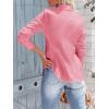 imagesiliteelon Womens Button Down Shirts Long Sleeve Dress Shirts Wrinkle Free Collared Work Office Solid Blouses Corset TopsA Peach Pink