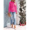 imagesiliteelon Womens Button Down Shirts Long Sleeve Dress Shirts Wrinkle Free Collared Work Office Solid Blouses Corset TopsAll Hot Pink