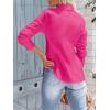 imagesiliteelon Womens Button Down Shirts Long Sleeve Dress Shirts Wrinkle Free Collared Work Office Solid Blouses Corset TopsAll Hot Pink