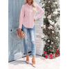 imagesiliteelon Womens Button Down Shirts Long Sleeve Dress Shirts Wrinkle Free Collared Work Office Solid Blouses Corset TopsBright Pink