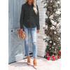 imagesiliteelon Womens Button Down Shirts Long Sleeve Dress Shirts Wrinkle Free Collared Work Office Solid Blouses Corset TopsDim Gray