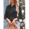imagesiliteelon Womens Button Down Shirts Long Sleeve Dress Shirts Wrinkle Free Collared Work Office Solid Blouses Corset TopsDim Gray