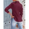 imagesiliteelon Womens Button Down Shirts Long Sleeve Dress Shirts Wrinkle Free Collared Work Office Solid Blouses Corset TopsE Burgundy