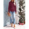 imagesiliteelon Womens Button Down Shirts Long Sleeve Dress Shirts Wrinkle Free Collared Work Office Solid Blouses Corset TopsE Burgundy