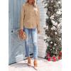 imagesiliteelon Womens Button Down Shirts Long Sleeve Dress Shirts Wrinkle Free Collared Work Office Solid Blouses Corset TopsE Khaki