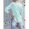 imagesiliteelon Womens Button Down Shirts Long Sleeve Dress Shirts Wrinkle Free Collared Work Office Solid Blouses Corset TopsE Mint Green