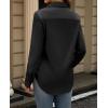 imagesiliteelon Button Down Dress Shirts for Women Long Sleeve Wrinkle Free Shirts Solid Work Business Formal Button Up ShirtBlack