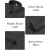 imagesiliteelon Button Down Dress Shirts for Women Long Sleeve Wrinkle Free Shirts Solid Work Business Formal Button Up ShirtDark Shadows