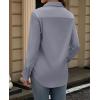 imagesiliteelon Button Down Dress Shirts for Women Long Sleeve Wrinkle Free Shirts Solid Work Business Formal Button Up ShirtGray