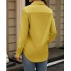 imagesiliteelon Button Down Dress Shirts for Women Long Sleeve Wrinkle Free Shirts Solid Work Business Formal Button Up ShirtMustard