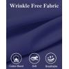imagesiliteelon Button Down Dress Shirts for Women Long Sleeve Wrinkle Free Shirts Solid Work Business Formal Button Up ShirtNavy Blue