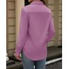 imagesiliteelon Button Down Dress Shirts for Women Long Sleeve Wrinkle Free Shirts Solid Work Business Formal Button Up ShirtPastel Violet