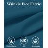 imagesiliteelon Button Down Dress Shirts for Women Long Sleeve Wrinkle Free Shirts Solid Work Business Formal Button Up ShirtPeacock Blue