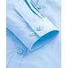 imagesiliteelon Button Down Shirts Dress Shirts for Women Long Sleeve Womens Work Shirts Regular Fit Cotton Dress ShirtsBaby Blue