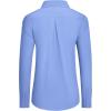 imagesiliteelon Button Down Shirts Dress Shirts for Women Long Sleeve Womens Work Shirts Regular Fit Cotton Dress ShirtsBlue
