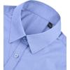 imagesiliteelon Button Down Shirts Dress Shirts for Women Long Sleeve Womens Work Shirts Regular Fit Cotton Dress ShirtsBlue
