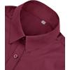 imagesiliteelon Button Down Shirts Dress Shirts for Women Long Sleeve Womens Work Shirts Regular Fit Cotton Dress ShirtsBurgundy