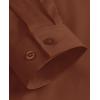 imagesiliteelon Button Down Shirts Dress Shirts for Women Long Sleeve Womens Work Shirts Regular Fit Cotton Dress ShirtsCaramel