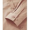 imagesiliteelon Button Down Shirts Dress Shirts for Women Long Sleeve Womens Work Shirts Regular Fit Cotton Dress ShirtsChampagne
