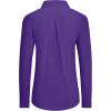 imagesiliteelon Button Down Shirts Dress Shirts for Women Long Sleeve Womens Work Shirts Regular Fit Cotton Dress ShirtsDeep Purple