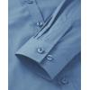 imagesiliteelon Button Down Shirts Dress Shirts for Women Long Sleeve Womens Work Shirts Regular Fit Cotton Dress ShirtsDenim Blue