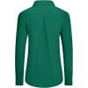 imagesiliteelon Button Down Shirts Dress Shirts for Women Long Sleeve Womens Work Shirts Regular Fit Cotton Dress ShirtsGreen