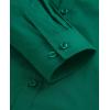 imagesiliteelon Button Down Shirts Dress Shirts for Women Long Sleeve Womens Work Shirts Regular Fit Cotton Dress ShirtsGreen