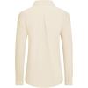 imagesiliteelon Button Down Shirts Dress Shirts for Women Long Sleeve Womens Work Shirts Regular Fit Cotton Dress ShirtsIvory