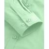 imagesiliteelon Button Down Shirts Dress Shirts for Women Long Sleeve Womens Work Shirts Regular Fit Cotton Dress ShirtsMint Green