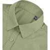imagesiliteelon Button Down Shirts Dress Shirts for Women Long Sleeve Womens Work Shirts Regular Fit Cotton Dress ShirtsMoss Green