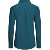 imagesiliteelon Button Down Shirts Dress Shirts for Women Long Sleeve Womens Work Shirts Regular Fit Cotton Dress ShirtsPeacock Blue