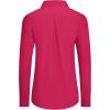 imagesiliteelon Button Down Shirts Dress Shirts for Women Long Sleeve Womens Work Shirts Regular Fit Cotton Dress ShirtsRed