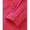 imagesiliteelon Button Down Shirts Dress Shirts for Women Long Sleeve Womens Work Shirts Regular Fit Cotton Dress ShirtsRed