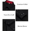 imagesiliteelon Button Down Shirts for Women Dress Shirts Cotton Long Sleeve Shirts for Women Wrinkle Free Stretch Work BlouseAll Black