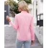 imagesiliteelon Button Down Shirts for Women Dress Shirts Cotton Long Sleeve Shirts for Women Wrinkle Free Stretch Work BlouseAll Pink
