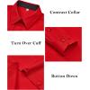 imagesiliteelon Button Down Shirts for Women Dress Shirts Cotton Long Sleeve Shirts for Women Wrinkle Free Stretch Work BlouseAll Red