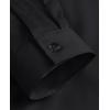 imagesiliteelon Button Down Shirts for Women Dress Shirts Cotton Long Sleeve Shirts for Women Wrinkle Free Stretch Work BlouseBlack