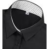 imagesiliteelon Button Down Shirts for Women Dress Shirts Cotton Long Sleeve Shirts for Women Wrinkle Free Stretch Work BlouseBlack