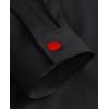 imagesiliteelon Button Down Shirts for Women Dress Shirts Cotton Long Sleeve Shirts for Women Wrinkle Free Stretch Work BlouseBlack Red