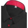 imagesiliteelon Button Down Shirts for Women Dress Shirts Cotton Long Sleeve Shirts for Women Wrinkle Free Stretch Work BlouseBlack Red
