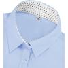 imagesiliteelon Button Down Shirts for Women Dress Shirts Cotton Long Sleeve Shirts for Women Wrinkle Free Stretch Work BlouseBlue