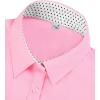 imagesiliteelon Button Down Shirts for Women Dress Shirts Cotton Long Sleeve Shirts for Women Wrinkle Free Stretch Work BlousePink