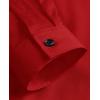 imagesiliteelon Button Down Shirts for Women Dress Shirts Cotton Long Sleeve Shirts for Women Wrinkle Free Stretch Work BlouseRed