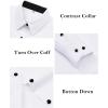 imagesiliteelon Button Down Shirts for Women Dress Shirts Cotton Long Sleeve Shirts for Women Wrinkle Free Stretch Work BlouseWhite Black