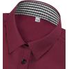 imagesiliteelon Button Down Shirts for Women Dress Shirts Cotton Long Sleeve Shirts for Women Wrinkle Free Stretch Work BlouseWine Red