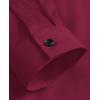 imagesiliteelon Button Down Shirts for Women Dress Shirts Cotton Long Sleeve Shirts for Women Wrinkle Free Stretch Work BlouseWine Red