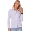 imagesiliteelon Button Down Shirts for Women Slim fit Long Sleeve Stretch Dress Shirts Work Shirt Wrinkle Free Office BlousesLavender