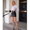 imagesiliteelon Button Down Shirts for Women Slim fit Long Sleeve Stretch Dress Shirts Work Shirt Wrinkle Free Office BlousesLavender