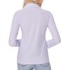 imagesiliteelon Button Down Shirts for Women Slim fit Long Sleeve Stretch Dress Shirts Work Shirt Wrinkle Free Office BlousesLavender